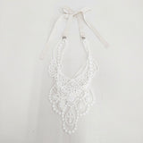 FOR Flower of Romance 新品 レースネックレス 定価16500円 2601-FA12 ネックレス シロ レディース フォーフラワーズオブロマンス【中古】6-0528G◎