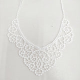 FOR Flower of Romance 新品 レースネックレス 定価16500円 2601-FA12 ネックレス シロ レディース フォーフラワーズオブロマンス【中古】6-0528G◎
