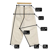 veritecoeur コットンリネンパンツ イージーワイドパンツ 定価26400円 LTD-120 パンツ 25SS アイボリー レディース ヴェリテクール【中古】6-0603M♪