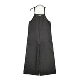 fog linen work リネンサロペット Mari マリ リトアニアリネン 定価22550円 サロペット ブラック レディース フォグリネンワーク【中古】6-0612M♪