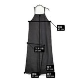 fog linen work リネンサロペット Mari マリ リトアニアリネン 定価22550円 サロペット ブラック レディース フォグリネンワーク【中古】6-0612M♪