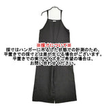 fog linen work リネンサロペット Mari マリ リトアニアリネン 定価22550円 サロペット ブラック レディース フォグリネンワーク【中古】6-0612M♪