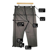 evam eva コットンシルクタックパンツ E191T030 日本製 サイズ1 パンツ チャコールグレー レディース エヴァムエヴァ【中古】6-0803G∞