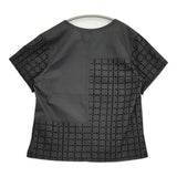 Mint Designs 新品 カットワーク 定価28600円 サイズ2 Uネック ブラウス シャツ ブラック レディース ミントデザインズ【中古】6-0626S♪