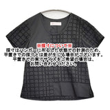 Mint Designs 新品 カットワーク 定価28600円 サイズ2 Uネック ブラウス シャツ ブラック レディース ミントデザインズ【中古】6-0626S♪