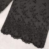 tricot COMME des GARCONS カットワーク刺繍 TG-P016 パンツ AD2020 ブラック レディース トリココムデギャルソン【中古】6-0722G∞