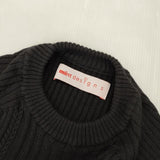 Mint Designs デザインリブニット 定価28600円 39212-KN2PO02 コットンポリエステル セーター ニット ブラック レディース ミントデザインズ【中古】6-0803M∞