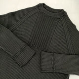 Mint Designs デザインリブニット 定価28600円 39212-KN2PO02 コットンポリエステル セーター ニット ブラック レディース ミントデザインズ【中古】6-0803M∞