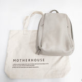 MOTHERHOUSE カザマトウ バックパック L 牛革 レザーリュック リュック・デイパック グレージュ レディース マザーハウス【中古】6-1008G◎