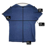 45R/45rpm インディゴ コットン サイズ2 半袖Ｔシャツ カットソー ブルー レディース フォーティーファイブアールピーエム【中古】6-0803S∞