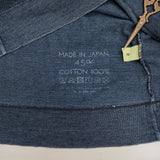 45R/45rpm インディゴ 四角Tシャツ 七分袖 コットン 日本製 サイズ2 Ｔシャツ カットソー ブルー レディース フォーティーファイブアールピーエム【中古】6-0620M△