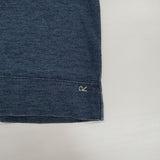 45R/45rpm インディゴ 四角Tシャツ 七分袖 コットン 日本製 サイズ2 Ｔシャツ カットソー ブルー レディース フォーティーファイブアールピーエム【中古】6-0620M△