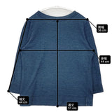 45R/45rpm インディゴ 四角Tシャツ 七分袖 コットン 日本製 サイズ2 Ｔシャツ カットソー ブルー レディース フォーティーファイブアールピーエム【中古】6-0620M△