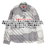 kakapo カカポ 総柄 コットン 日本製 サイズ1 長袖シャツ グレー ホワイト レディース【中古】6-0808M∞