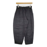 evam eva linen cropped pants サイズ1 定価29700円 E251T232 リネン イージー クロップドパンツ 25SS チャコールグレー レディース エヴァムエヴァ【中古】6-0603M♪