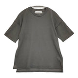 evam eva cotton half sleeve pullover コットンハーフスリーブプルオーバー サイズM 定価20900円 半袖Ｔシャツ カットソー 25SS グレー レディース エヴァムエヴァ【中古】6-0626S♪