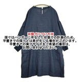 gungendo リネンキャンバス リブ付ワークワンピース 23103902C ワンピース ネイビー レディース 群言堂【中古】6-0803M∞