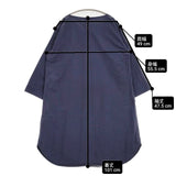 根々 綿 コットン 日本製 石見銀山 シャツワンピ プルオーバー ワンピース ネイビー レディース 根々【中古】6-0803M∞