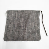 fog linen work Canna pouch リネン100％ ポーチ ベージュ クロ レディース フォグリネンワーク【中古】6-0607G◎