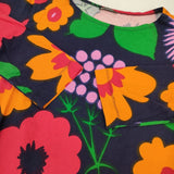 marimekko KIRIMA MARJAILLA KUKKATORI マルヤイッラ クッカトリ ポルトガル製 サイズS ワンピース ネイビー オレンジ レディース マリメッコ【中古】6-0915M△