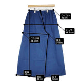 Midi-umi インディゴ ワイド イージー パンツ ブルー レディース ミディウミ【中古】6-0816G∞