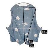 mina perhonen trois トロワ コットン ドルマンスリーブ 定価26400円 サイズ38 長袖Ｔシャツ カットソー ロンＴ ライトブルー レディース ミナペルホネン【中古】6-0722M∞