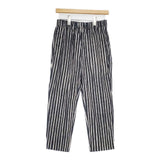 marimekko Jokapoika ヨカポイカ イージーパンツ ストレッチ ストライプ パンツ チャコールグレー ホワイト レディース マリメッコ【中古】6-0816G∞