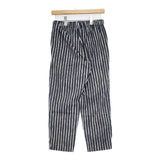 marimekko Jokapoika ヨカポイカ イージーパンツ ストレッチ ストライプ パンツ チャコールグレー ホワイト レディース マリメッコ【中古】6-0816G∞