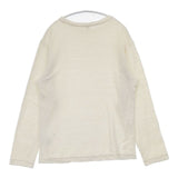 45R/45rpm ヘンプ ニット 長袖Ｔシャツ カットソー ロンＴ オフホワイト レディース フォーティーファイブアールピーエム【中古】6-0816M∞