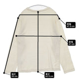 45R/45rpm ヘンプ ニット 長袖Ｔシャツ カットソー ロンＴ オフホワイト レディース フォーティーファイブアールピーエム【中古】6-0816M∞