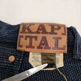 KAPITAL CENTURY DENIM 刺し子 センチュリーデニム 32 ボタンフライ KAP-101 デニムパンツ ネイビー メンズ キャピタル【中古】6-0603G♪