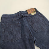 KAPITAL CENTURY DENIM 刺し子 センチュリーデニム 32 ボタンフライ KAP-101 デニムパンツ ネイビー メンズ キャピタル【中古】6-0603G♪