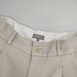 MARGARET HOWELL YARN TWILL COTTON HEAVY DYE コットンワイド 578-9144002 定価29700円 ガウチョパンツ ベージュ レディース マーガレットハウエル【中古】6-0816G∞