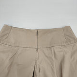 MARGARET HOWELL PINPOINT OXFORD SKIRT コットン タックスカート 定価28600円 578-5232002 ロングスカート ベージュ レディース マーガレットハウエル【中古】6-0816M∞