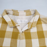 NATURAL LAUNDRY ネルシャツチュニック チェック ワンピース イエロー ホワイト レディース ナチュラルランドリー【中古】6-0816M∞