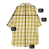 NATURAL LAUNDRY ネルシャツチュニック チェック ワンピース イエロー ホワイト レディース ナチュラルランドリー【中古】6-0816M∞