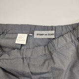STAMP AND DIARY SD14LW61 ウエスト紐 コットン 日本製 ロングスカート ライトブルー レディース スタンプ アンド ダイアリー【中古】6-0816M∞