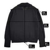 MARGARET HOWELL 578-7164004 COTTON LINEN JACKET KNIT コットンリネン カーディガン 日本製 サイズ2 ジャケット ブラック レディース マーガレットハウエル【中古】6-0915M△