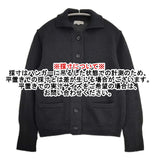 MARGARET HOWELL 578-7164004 COTTON LINEN JACKET KNIT コットンリネン カーディガン 日本製 サイズ2 ジャケット ブラック レディース マーガレットハウエル【中古】6-0915M△