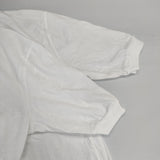 SUNSPEL MID SLEEVE RIB CUFF T コットン 無地 サイズS 半袖Ｔシャツ カットソー ホワイト レディース サンスペル【中古】6-0620S△