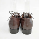 DIVINA ディヴィナ LACEUPSHOES レースアップシューズ ギリーシューズ 本革 レザー イタリア製 定価49500円 シューズ・靴 チャ レディース【中古】6-0702G◎