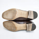 DIVINA ディヴィナ LACEUPSHOES レースアップシューズ ギリーシューズ 本革 レザー イタリア製 定価49500円 シューズ・靴 チャ レディース【中古】6-0702G◎
