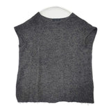 mizuiro-ind モヘアウール プルオーバーチュニック ワイド チュニック チャコールグレー レディース ミズイロインド【中古】6-1017T∞