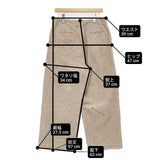 SARAHWEAR ワイド コーデュロイ サイズ2 日本製 パンツ ベージュ レディース サラウェア【中古】6-1017T∞