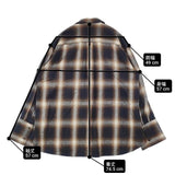 THE SHINZONE ダブル カフ チェック シャツ オンブレチェック 22AMSBL04 長袖シャツ ブラウン ベージュ レディース シンゾーン【中古】6-1017T∞