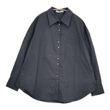 ETRE TOKYO コットンオーバーサイズシャツ 定価25300円 1223210049-0 長袖シャツ 22AW ネイビー レディース エトレトウキョウ【中古】6-0603M♪