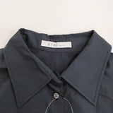 ETRE TOKYO コットンオーバーサイズシャツ 定価25300円 1223210049-0 長袖シャツ 22AW ネイビー レディース エトレトウキョウ【中古】6-0603M♪
