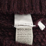 WOOLRICH ウール サイズS タートルネック ケーブル セーター ニット パープル レディース ウールリッチ【中古】6-1005T◎