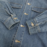H BEAUTY&YOUTH DENIM CPO JACKET サイズS 定価29400円 デニムジャケット ブルー レディース エイチビューティアンドユース【中古】6-0603M♪