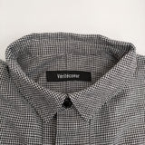 veritecoeur CLUEL コンパクトシャツ CHIDORI 千鳥格子 コットンリネン 定価28600円 長袖シャツ 26SS ホワイト ブラック レディース ヴェリテクール【中古】6-0603M♪